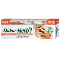 Зубная паста с гвоздикой Dabur Herbal Tooth Paste-Clove 150 гр.+ зубная щетка