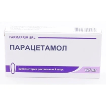 Парацетамол 125 мг  №6 супп Молдова