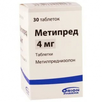 Метипред 4 мг №30