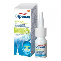 Отривин 0,1% 10 мл с ментолом и эвкалиптом спрей