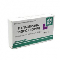 Папаверина г/хл 20 мг. №10 супп. Рек. Биосинтез