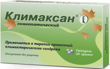 Климаксан гранулы гомеопатические 10г пакет №1