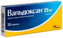 Вальдоксан 25 мг №28 таблетки