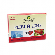 Рыбий жир омега-3 с маслом шиповника №100 Миролла